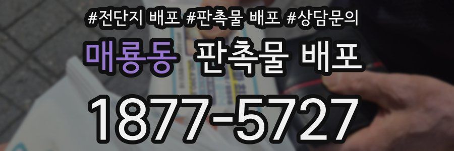 매룡동 판촉물 배포
