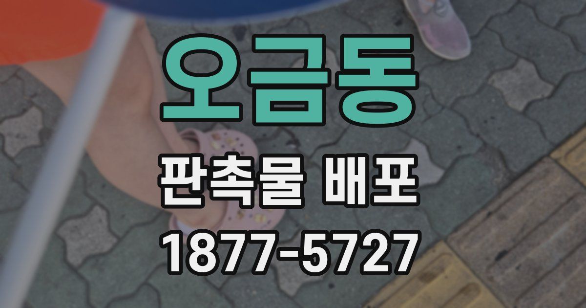 오금동 판촉물 배포