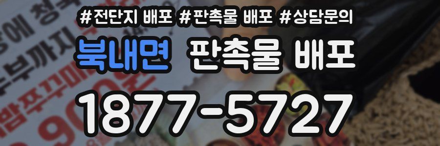 북내면 판촉물 배포
