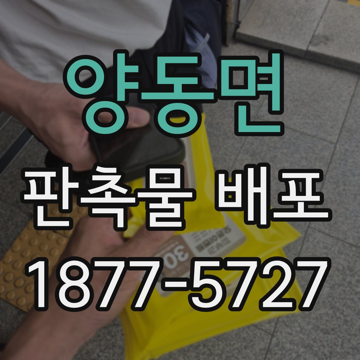 양동면 판촉물 배포