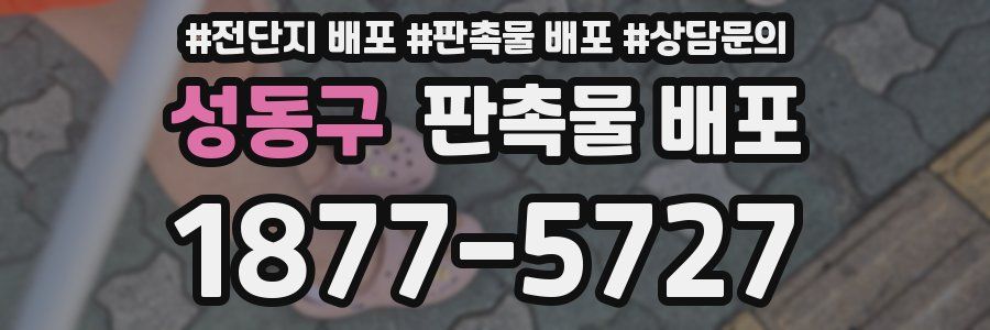 성동구 판촉물 배포