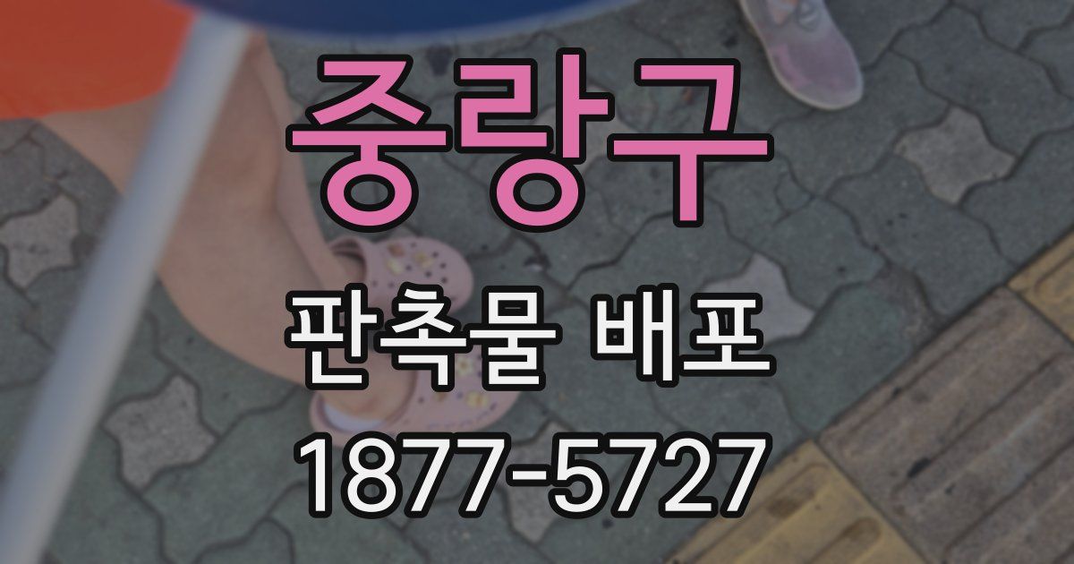 중랑구 판촉물 배포
