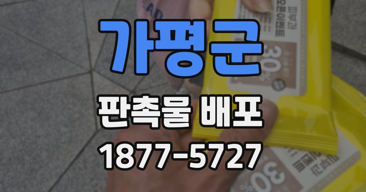 가평군 판촉물 배포