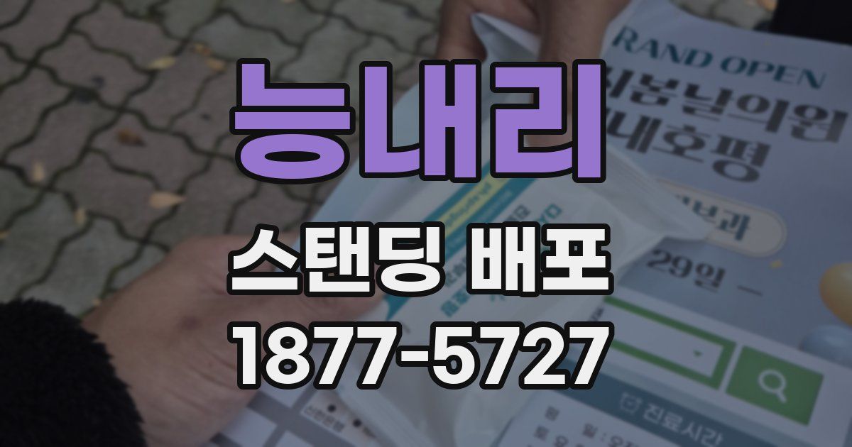 능내리 스탠딩 배포