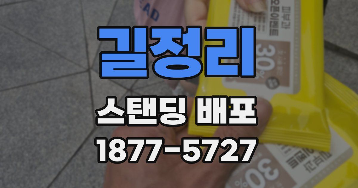길정리 스탠딩 배포