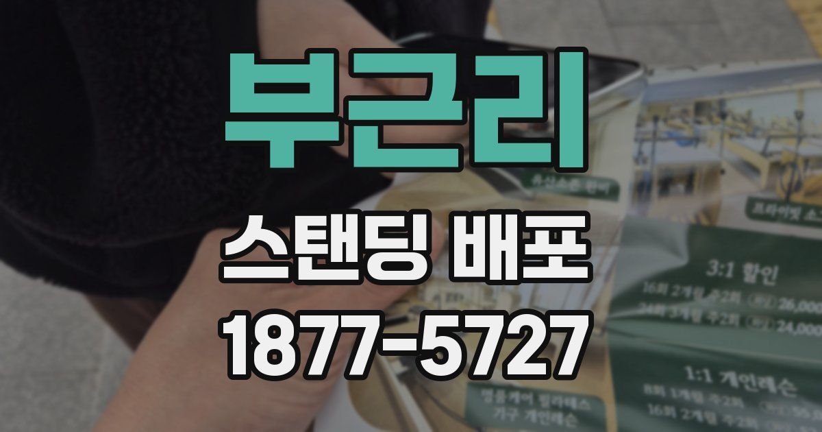 부근리 스탠딩 배포