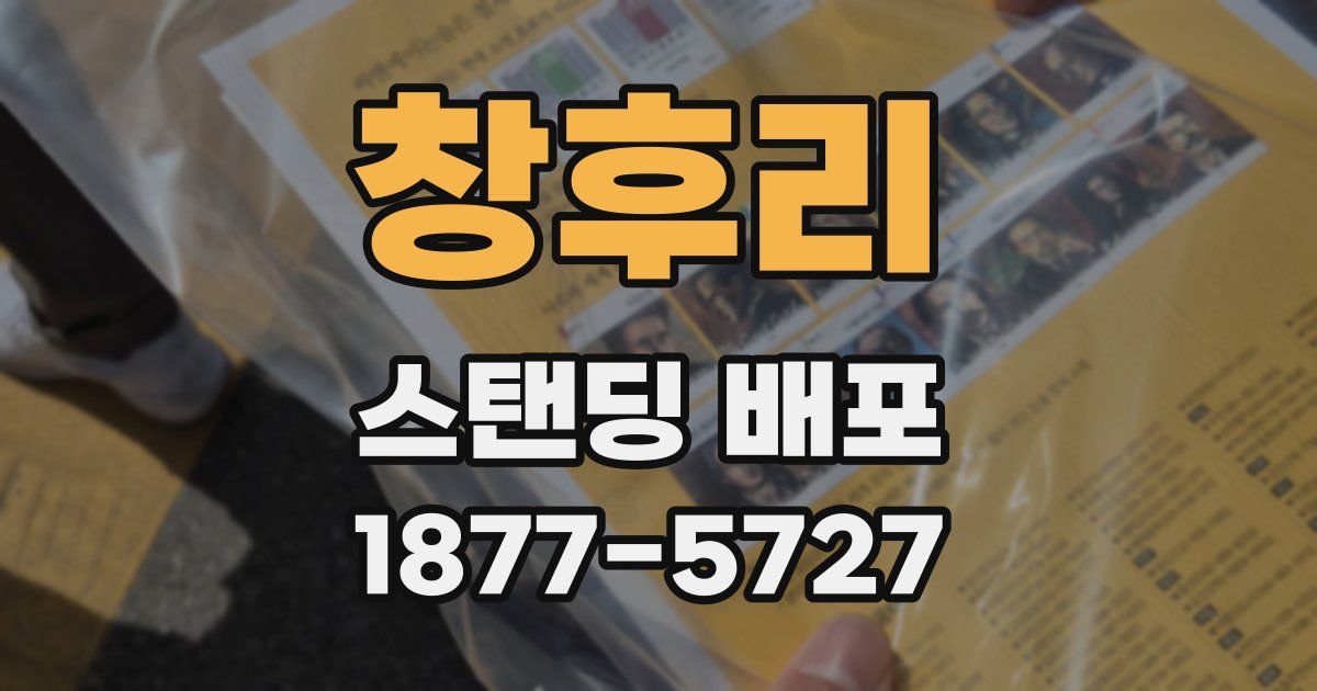 창후리 스탠딩 배포