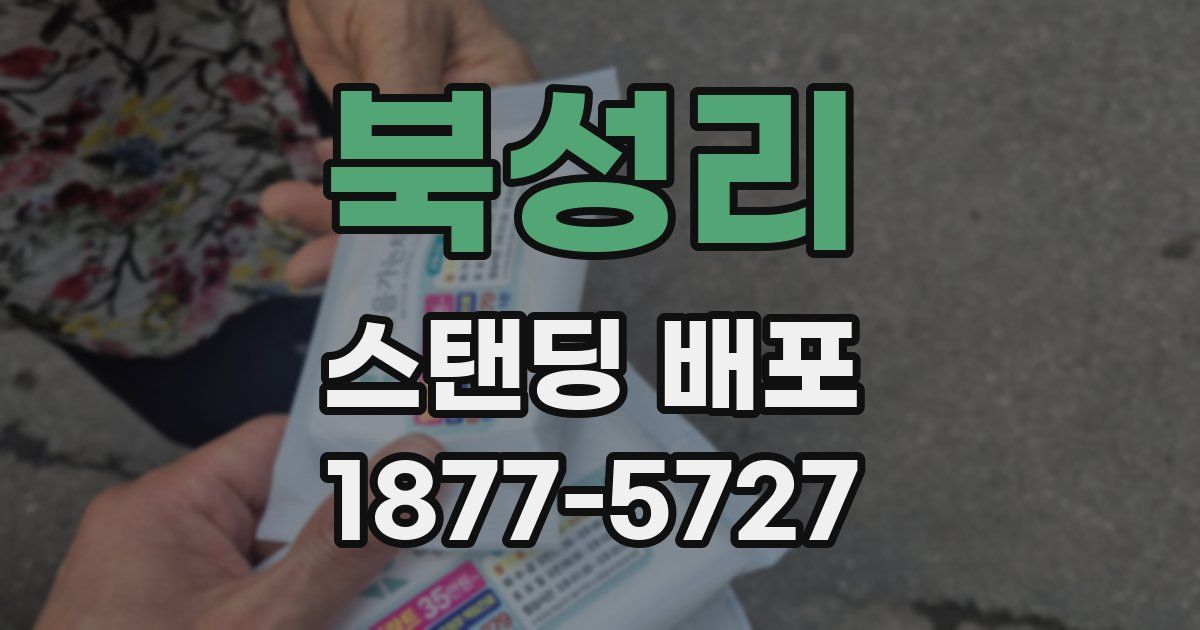 북성리 스탠딩 배포