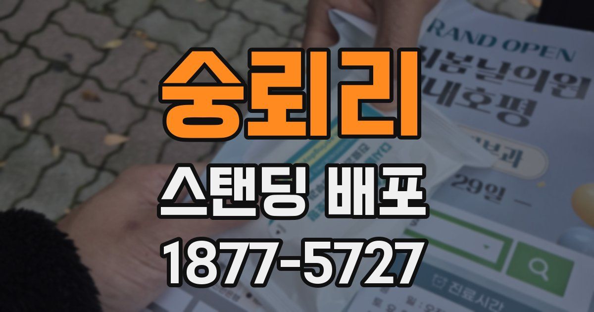 숭뢰리 스탠딩 배포