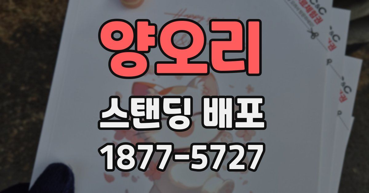 양오리 스탠딩 배포