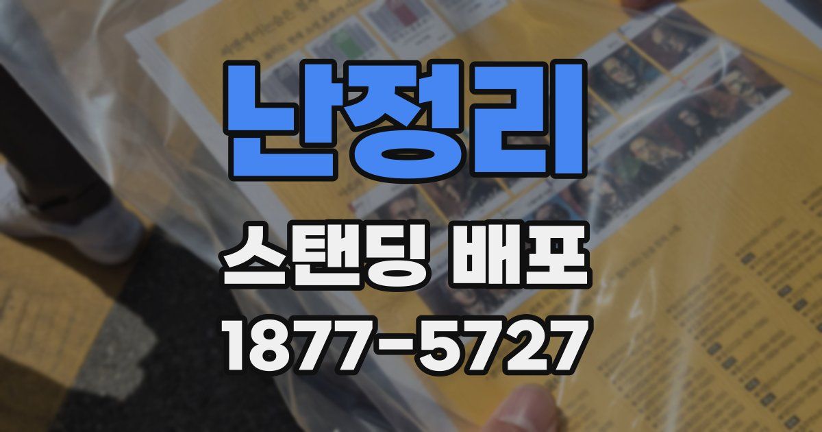 난정리 스탠딩 배포