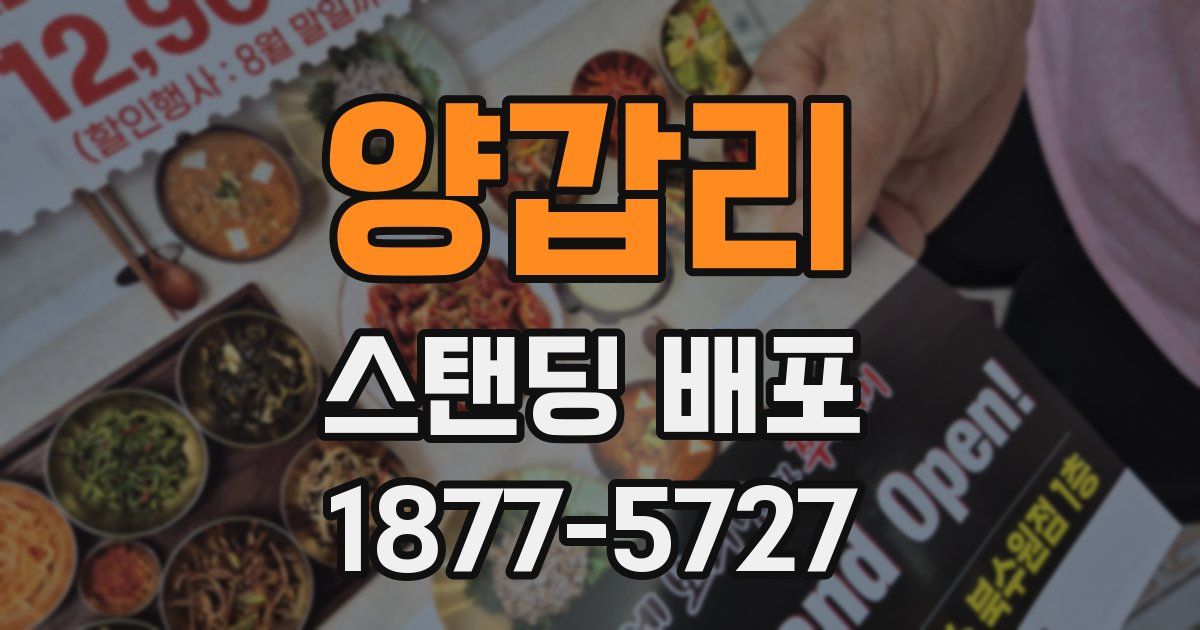 양갑리 스탠딩 배포