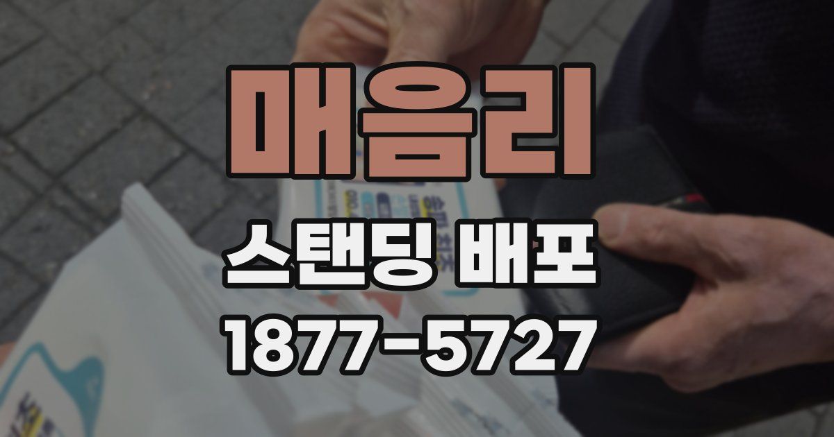 매음리 스탠딩 배포