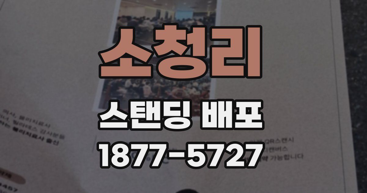 소청리 스탠딩 배포