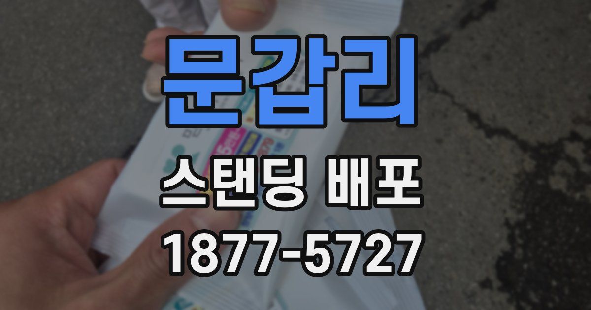 문갑리 스탠딩 배포