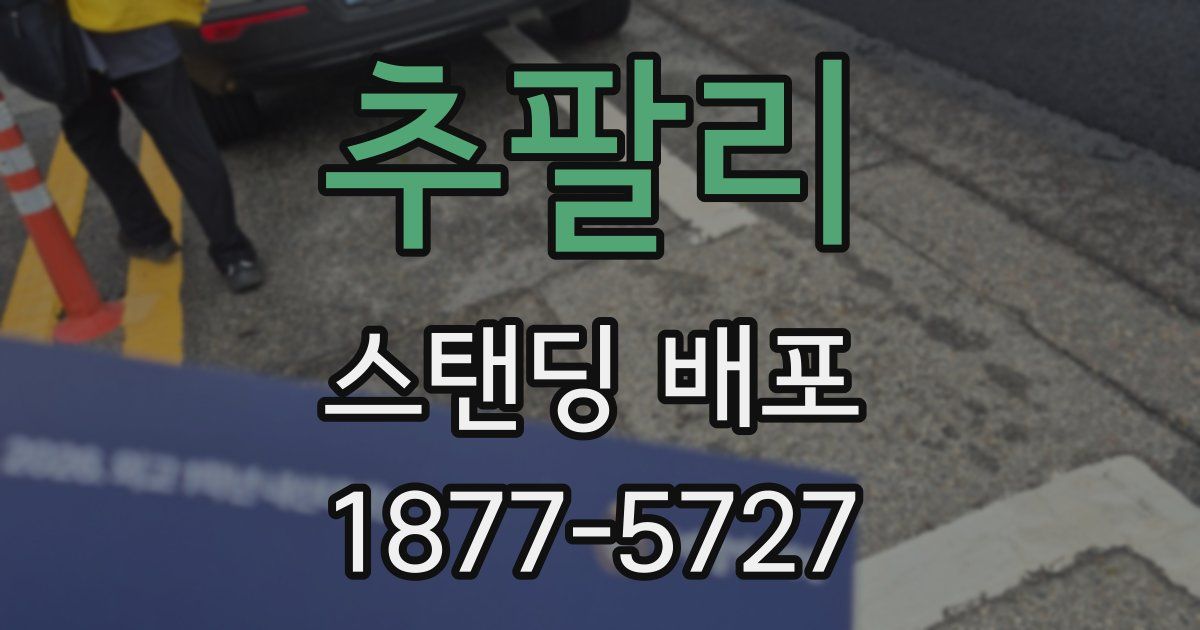 추팔리 스탠딩 배포