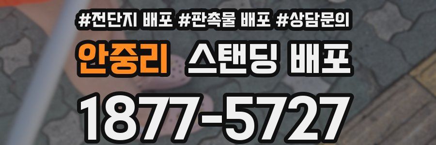 안중리 스탠딩 배포