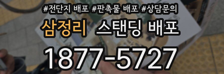삼정리 스탠딩 배포