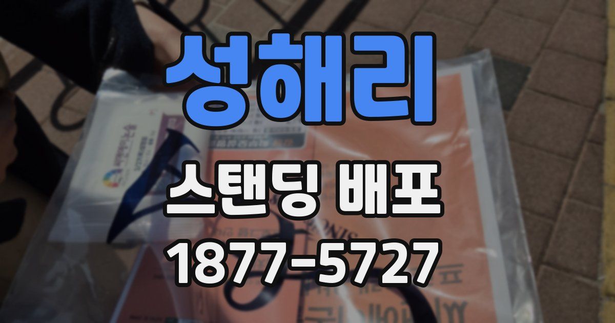 성해리 스탠딩 배포