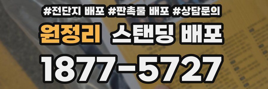 원정리 스탠딩 배포