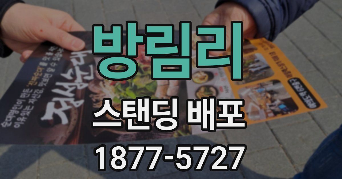 방림리 스탠딩 배포
