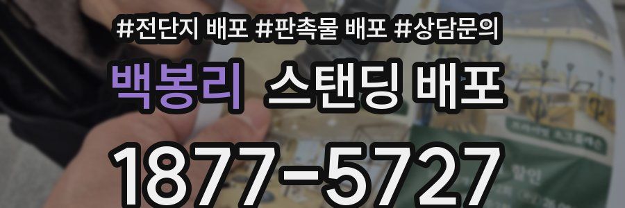 백봉리 스탠딩 배포