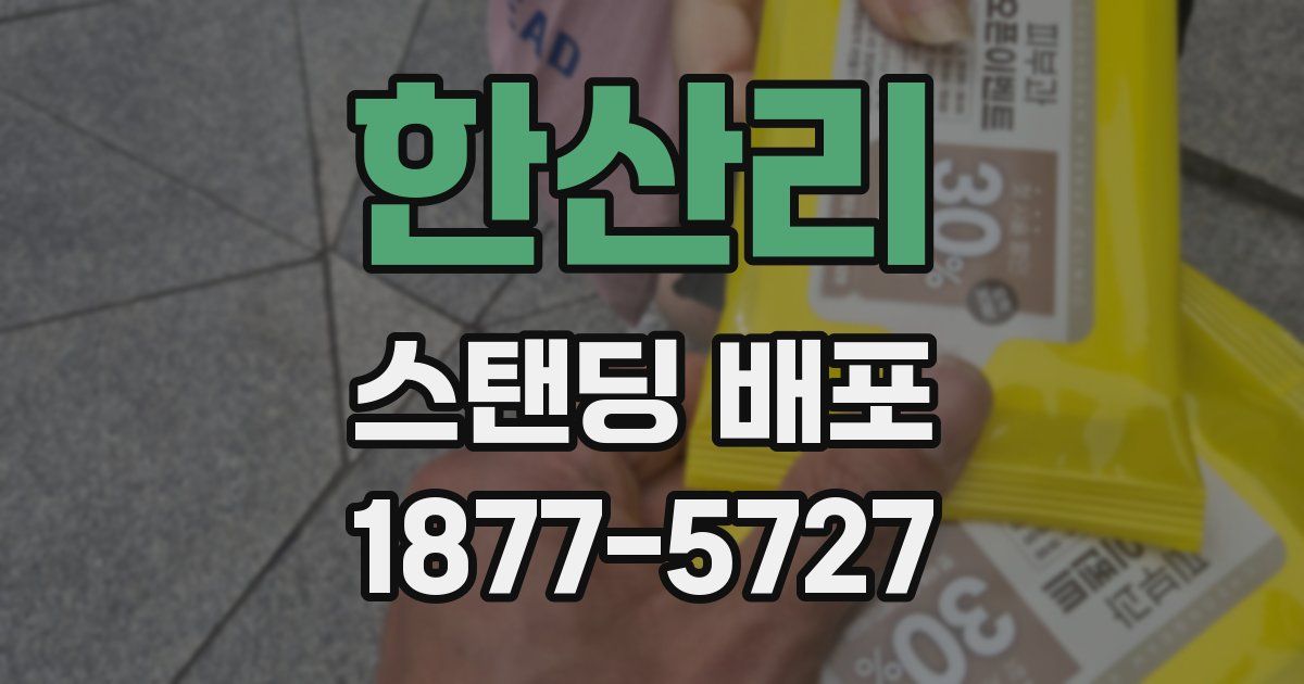한산리 스탠딩 배포