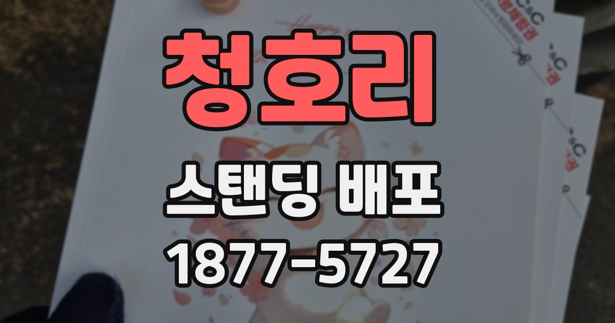 청호리 스탠딩 배포