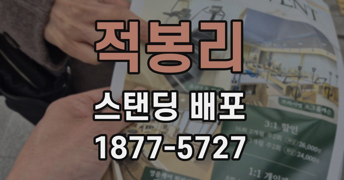 적봉리 스탠딩 배포