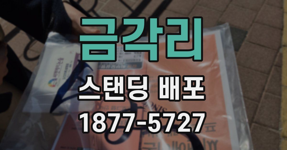 금각리 스탠딩 배포