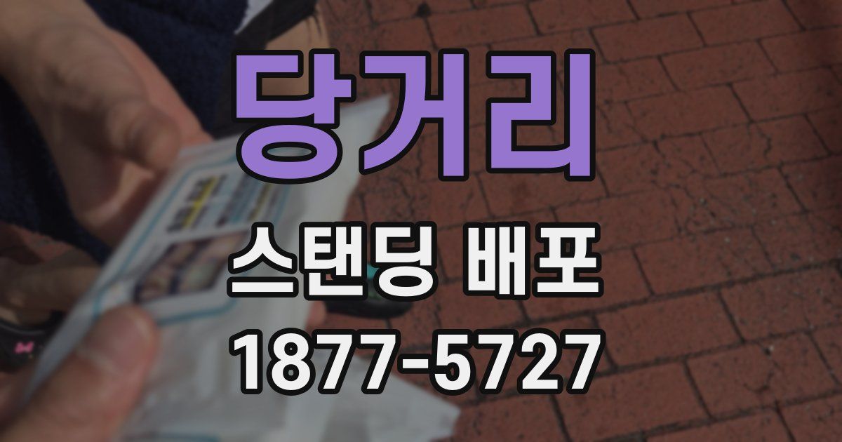 당거리 스탠딩 배포