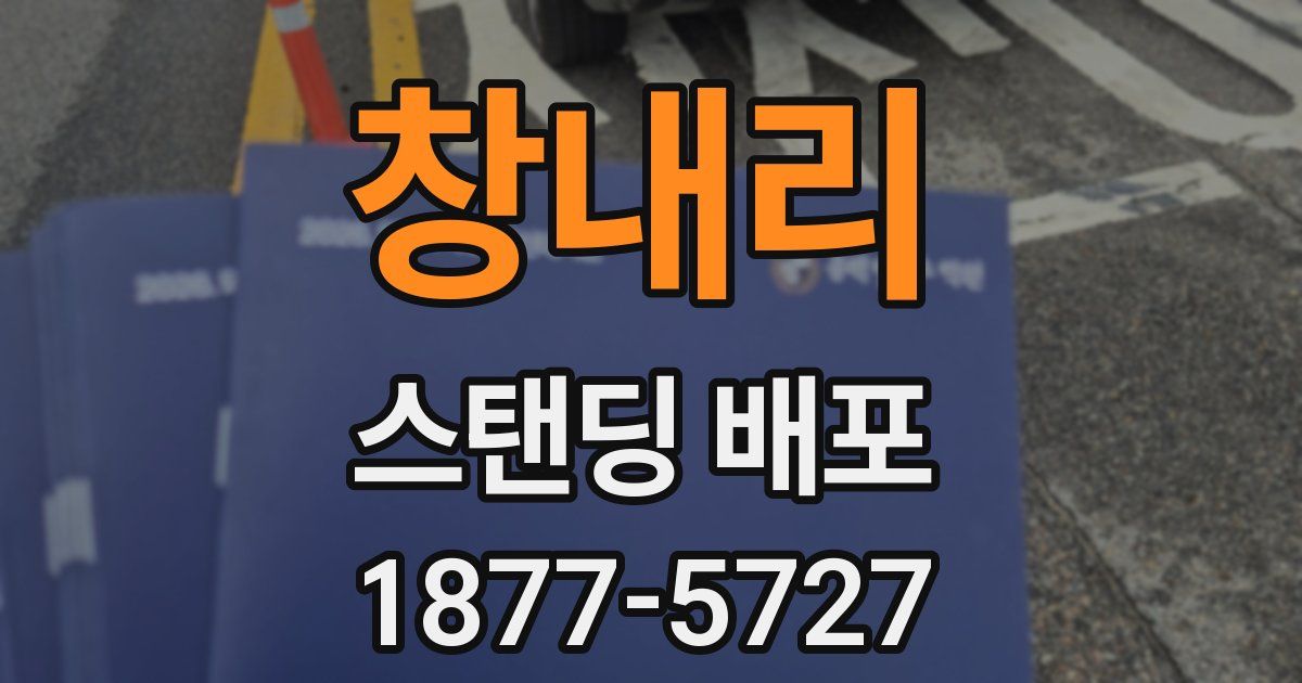 창내리 스탠딩 배포