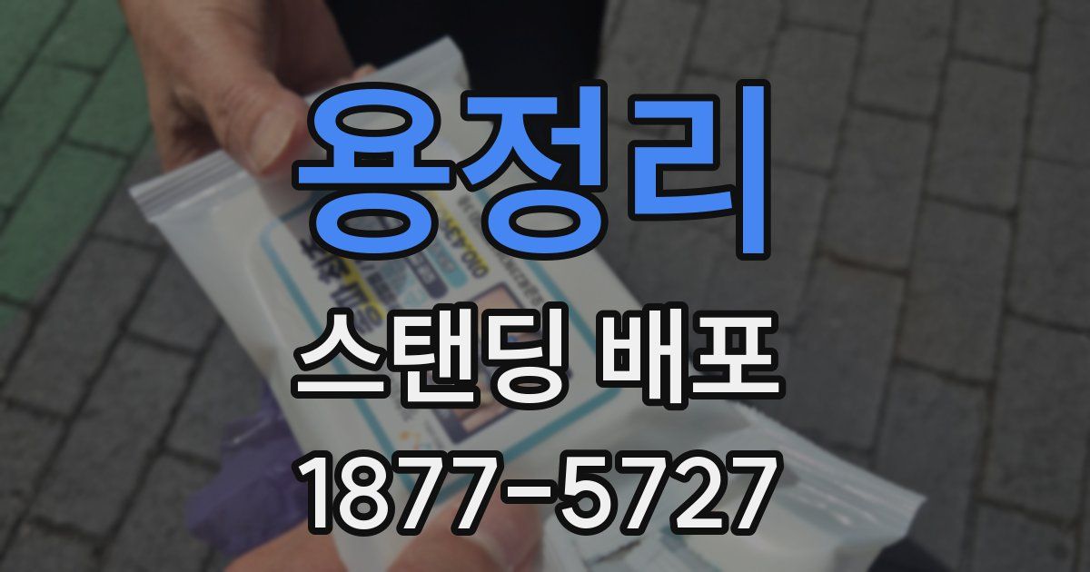 용정리 스탠딩 배포