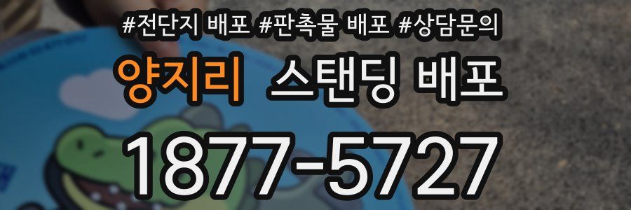 양지리 스탠딩 배포