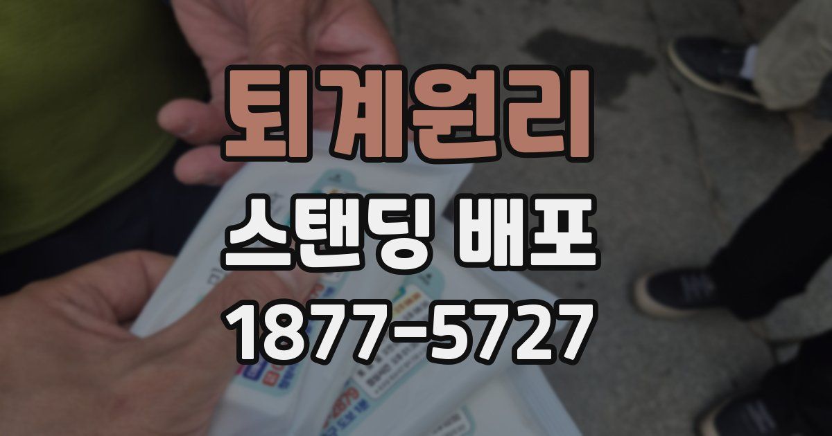 퇴계원리 스탠딩 배포
