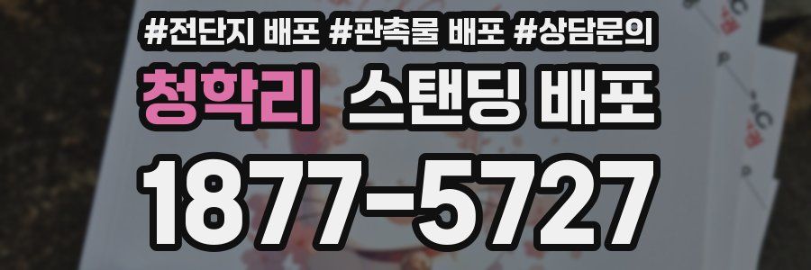 청학리 스탠딩 배포