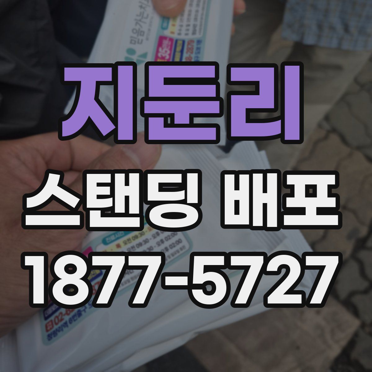 지둔리 스탠딩 배포
