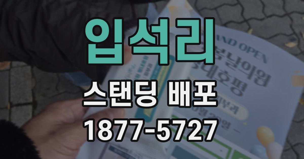 입석리 스탠딩 배포