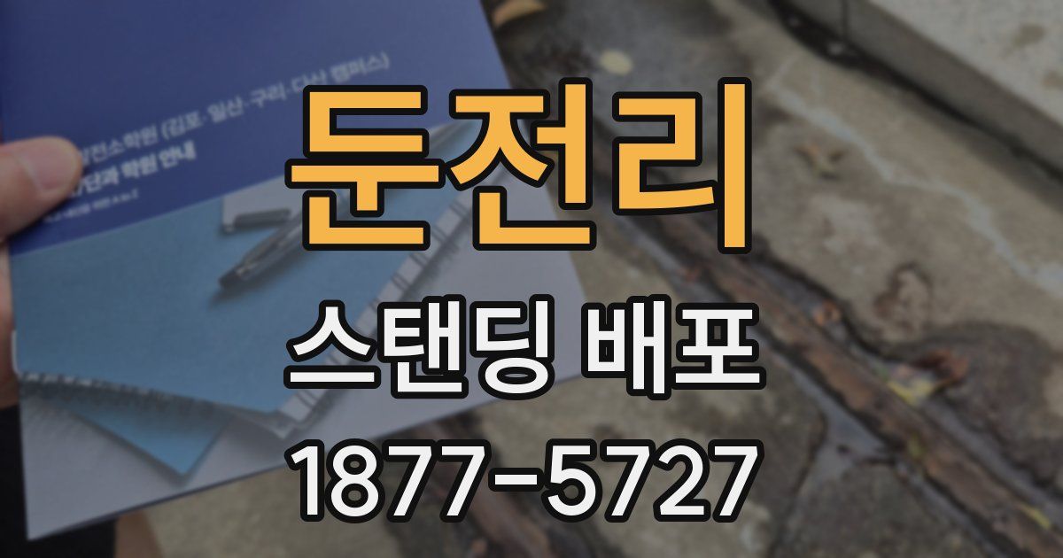 둔전리 스탠딩 배포