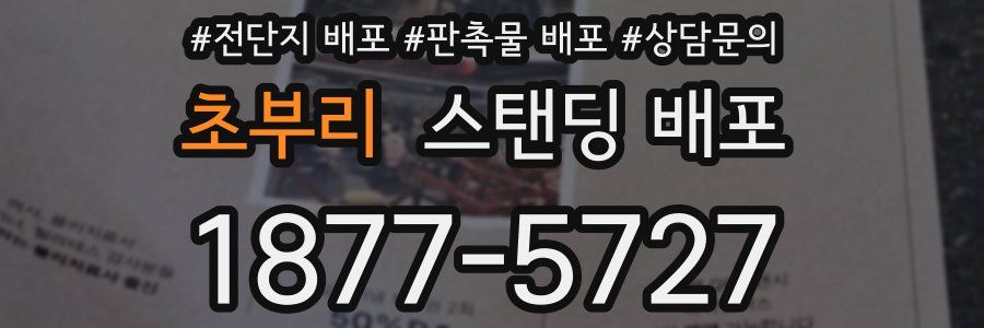초부리 스탠딩 배포
