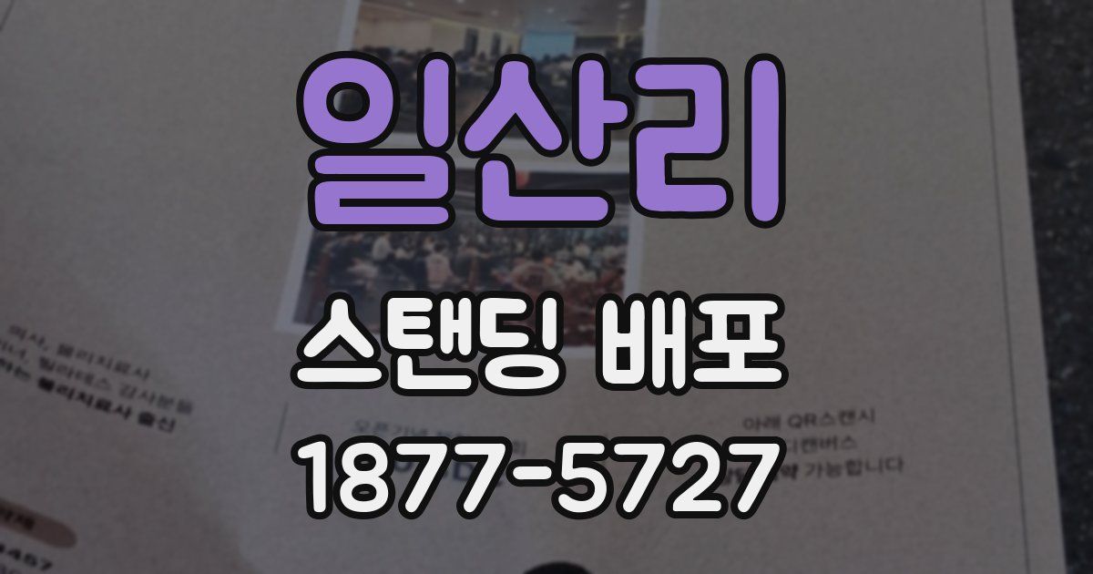 일산리 스탠딩 배포