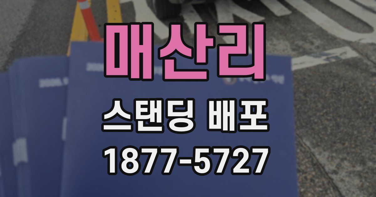 매산리 스탠딩 배포