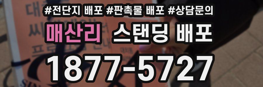 매산리 스탠딩 배포