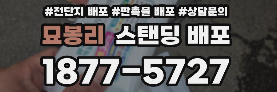 묘봉리 스탠딩 배포