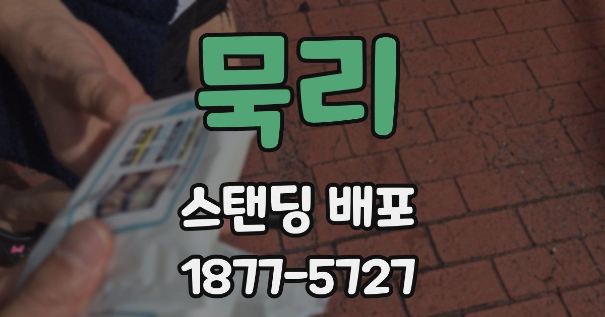 묵리 스탠딩 배포