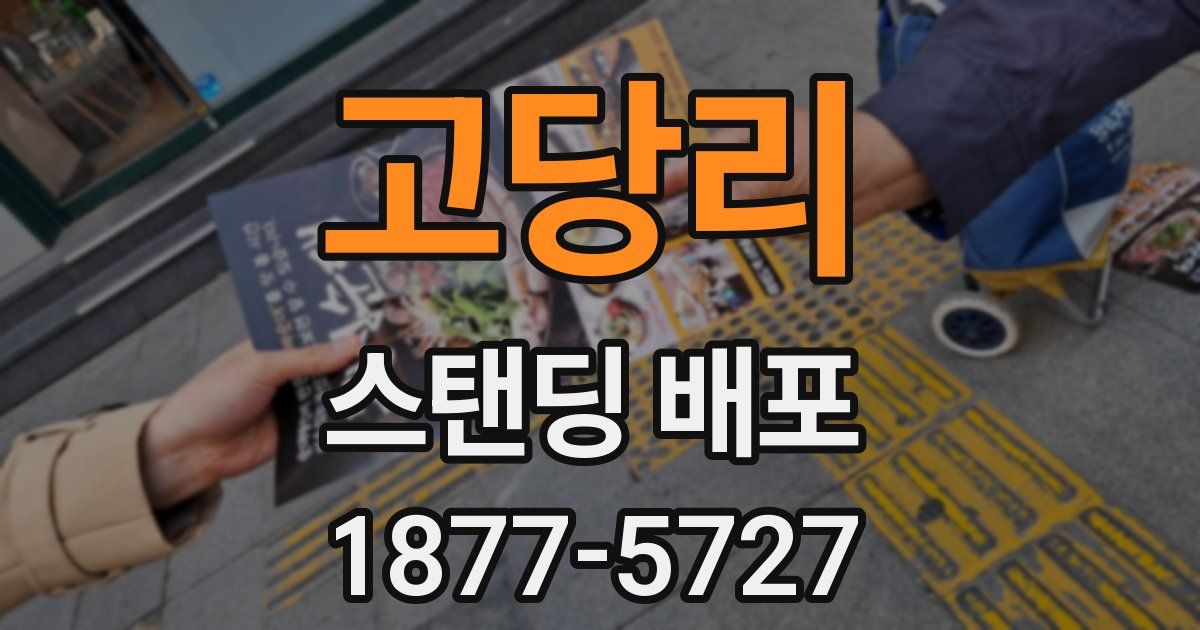 고당리 스탠딩 배포