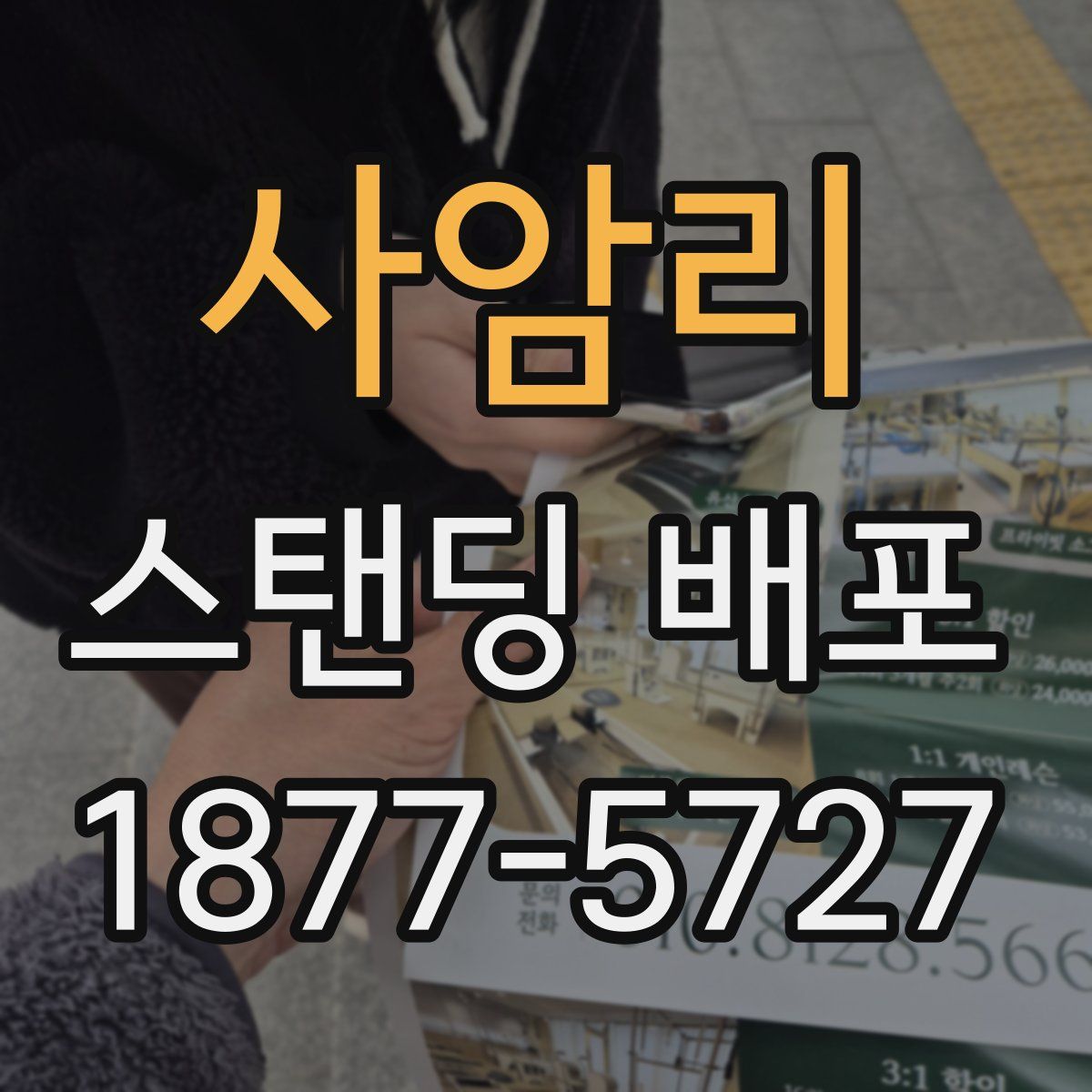 사암리 스탠딩 배포