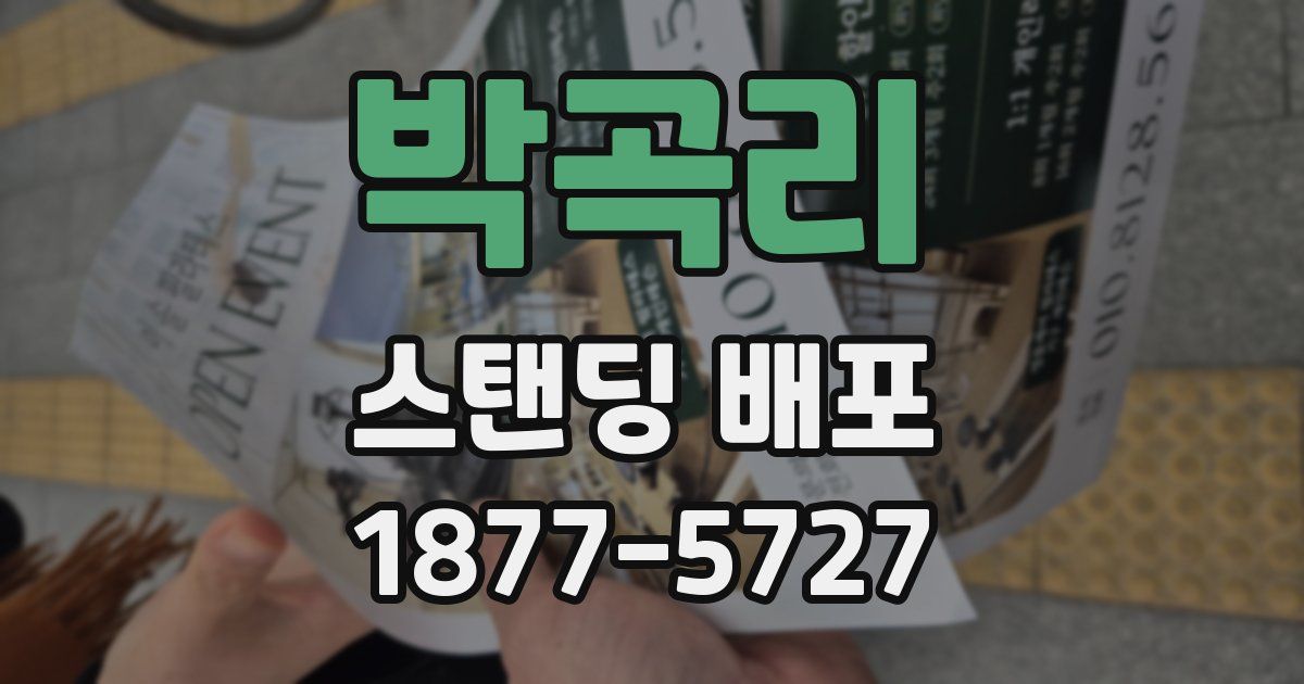 박곡리 스탠딩 배포