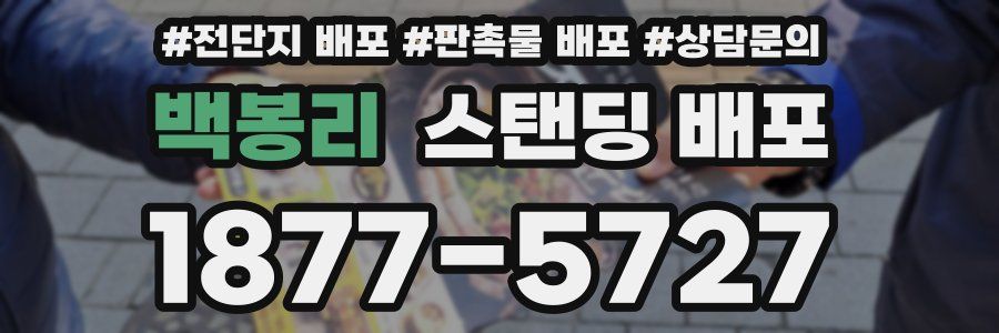 백봉리 스탠딩 배포