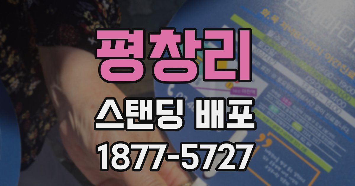 평창리 스탠딩 배포